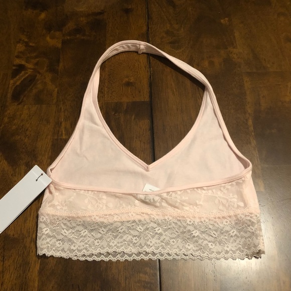 Calvin Klein Bare Lace Unlined Halter Bralette - Picture 4 of 5